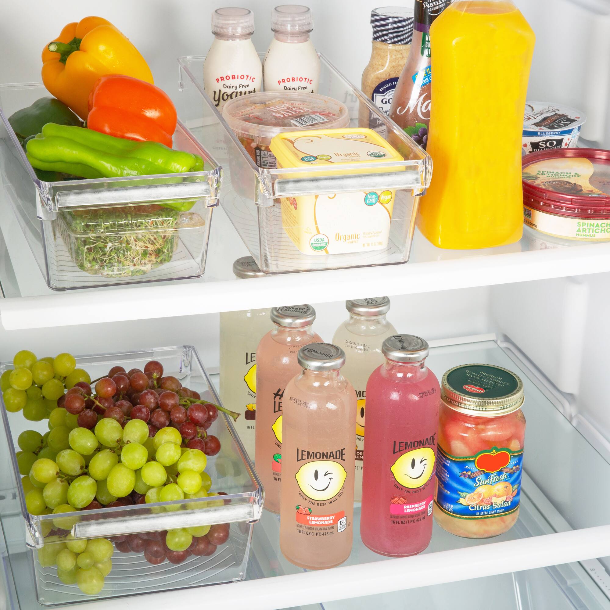 Kitchen Details Medium Refrigerator Storage Bins, 2ct.
